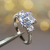 Emerald Cut Zircon Ring 2