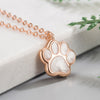 White Paw Pendant Necklace 1
