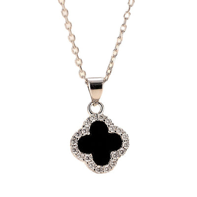 Silver Four Leaf Clover Necklace