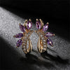 Zircon Flower Teardrop Earrings 1