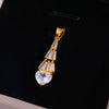 Crystal Teardrop Pendant Necklace 1