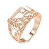 Gold Lace Zircon Ring 2
