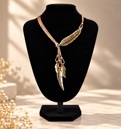 Leaf Feather Necklace