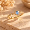 Moonstone Solitaire Ring 1