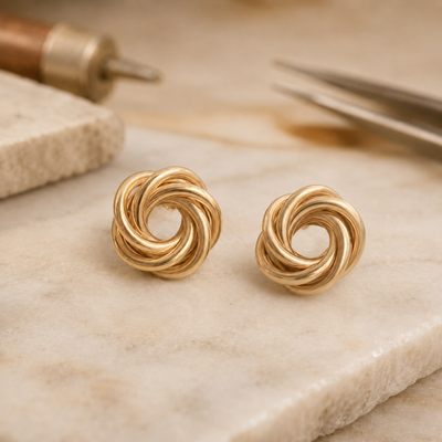 Hollow Flower Drop Earrings