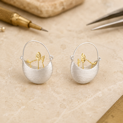 Classic Two-Tone Earrings