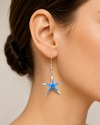 Vintage Blue Statement Earrings 2