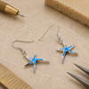 Vintage Blue Statement Earrings 1