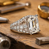 Square Crystal Ring 2