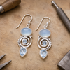 Sea Blue Topaz Earrings 3