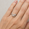 Sterling Silver Heart Hug Ring 2
