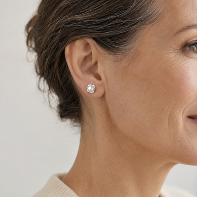 Sterling Silver Pearl Earrings