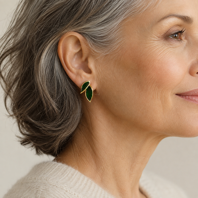 Minimalist Leaf Earrings