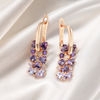 Square Zirconia Earrings 1