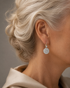 Round Crystal Drop Earrings 2