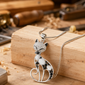 Crystal Fox Pendant Necklace