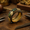 Malachite Branch Ring