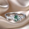 Moss Agate & Aquamarine Ring 1