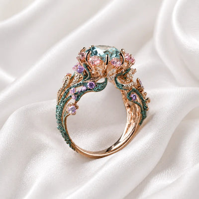 Topaz Flower Ring