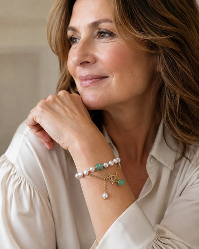 Emerald Pearl Bracelet