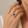Blue Crystal Ring 2