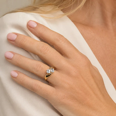Zirconia Gold Ring