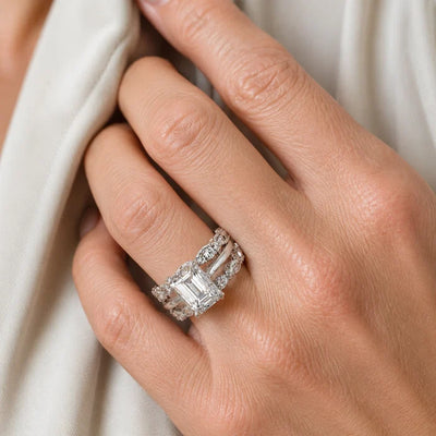 Snowflake Zirconia Ring Set