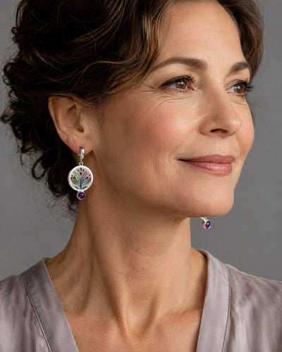 Colorful Enamel Earrings