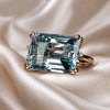 Vintage Blue Square Ring 1