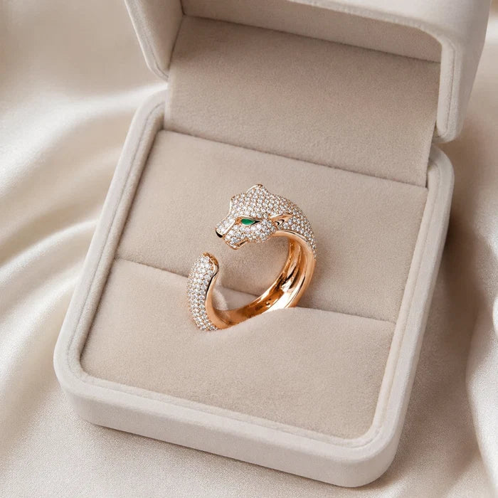 Crystal Jaguar Ring