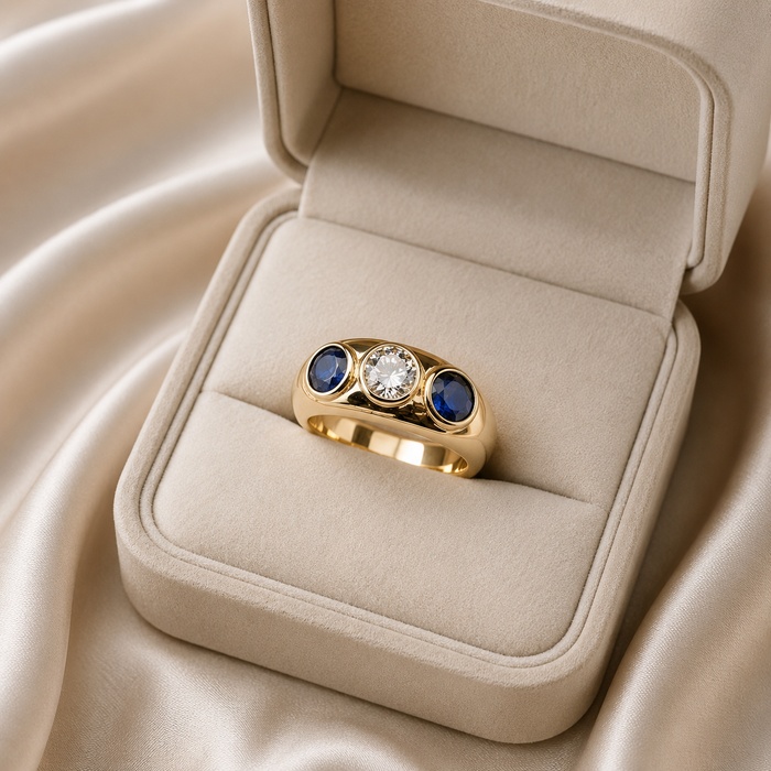 Vintage Wide Sculptural Ring