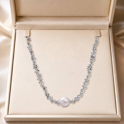 Pearl Silver Necklace