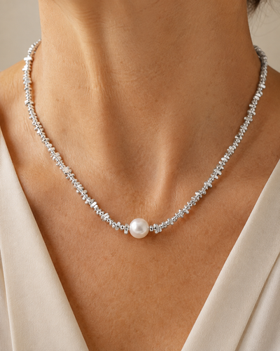 Pearl Silver Necklace