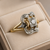 Vintage Zirconia Hollow Ring 1