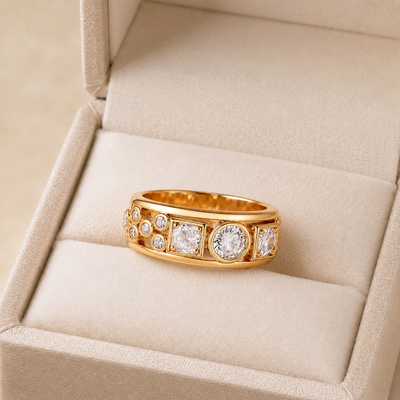 Geometric Two-Tone Ring