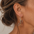 Colorful Cat Bookshelf Earrings
