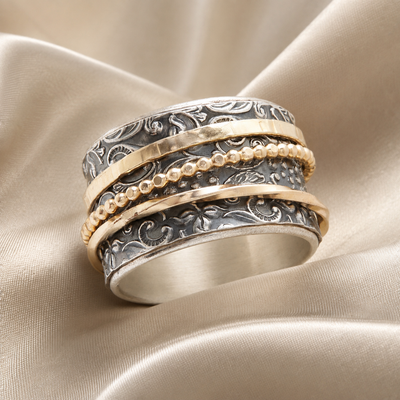 Punk Silver Line Ring