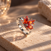 Maple Leaf Zircon Ring 1