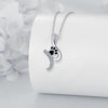 Cat Paw Print Pendant Necklace 1