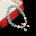 Green Crystal Charm Bracelet