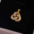 Ornate Golden Pendant Necklace