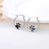 Paw Print Hoop Earrings 1