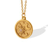 Round Moon Pendant Necklace 2