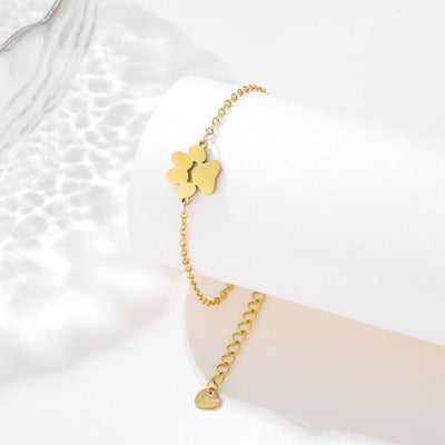 Paw Charm Chain Bracelet