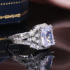 Princess Cut Zircon Ring 2