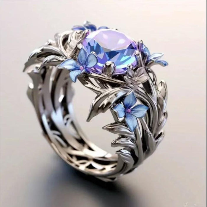 Hand-Painted Enamel Ring