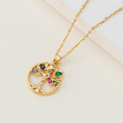 Colorful Tree of Life Pendant
