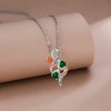Rose and Infinity Pendant Necklace 1