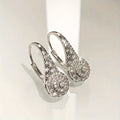 Pavé Zircon Hoop Earrings
