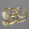 Gold Micro-Pavé Ring Set 1
